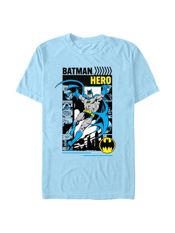 Men's Batman Hero Comic Collage Graphic T-Shirt