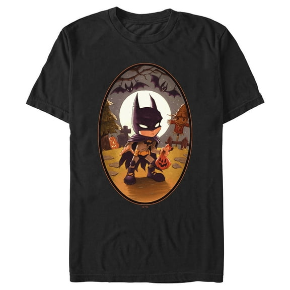 Men's Batman Hero Halloween Portrait Graphic T-Shirt