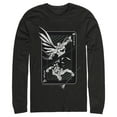 thumbnail image 1 of Men's Batman Hero vs Villain Playing Card Long Sleeve Shirt Black 2X Large, 1 of 3
