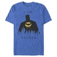 thumbnail image 1 of Men's Batman I Am Gotham Drip Graphic Tee Royal Blue Heather Large, 1 of 4