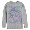 thumbnail image 1 of Men's Batman Joker Back in Town Sweatshirt Athletic Heather Small, 1 of 3