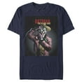 thumbnail image 1 of Men's Batman Joker Camera Poster  Graphic Tee Navy Blue Medium, 1 of 4