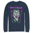 thumbnail image 1 of Men's Batman Joker Ha Ha Frame  Long Sleeve Shirt Navy Blue Large, 1 of 3