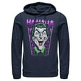 thumbnail image 1 of Men's Batman Joker Ha Ha Frame  Pull Over Hoodie Navy Blue Small, 1 of 3