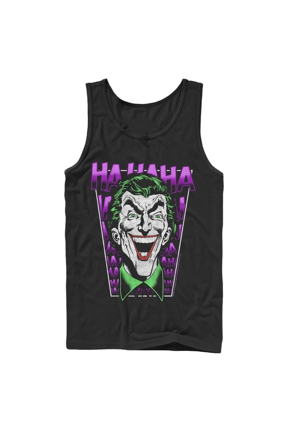 Men's Batman Joker Ha Ha Frame  Tank Top Black X Large