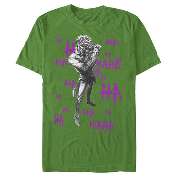 Men's Batman Joker Ha Ha Graphic Tee Kelly Green Large