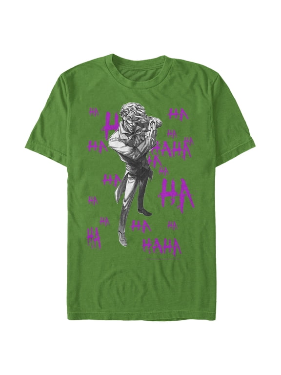 Men's Batman Joker Ha Ha Graphic Tee Kelly Green Medium
