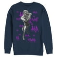 thumbnail image 1 of Men's Batman Joker Ha Ha  Sweatshirt Navy Blue 2X Large, 1 of 3