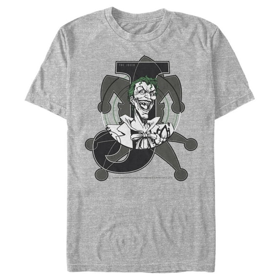 Men's Batman Joker Symbol Graphic Tee Athletic Heather Small