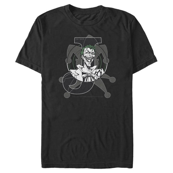 Men's Batman Joker Symbol  Graphic Tee Black Medium