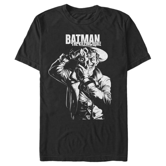 Men's Batman Joker The Killing Joke Graphic Tee Black 3X Large