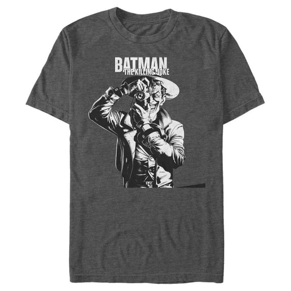 Men's Batman Joker The Killing Joke Graphic Tee Charcoal Heather Medium