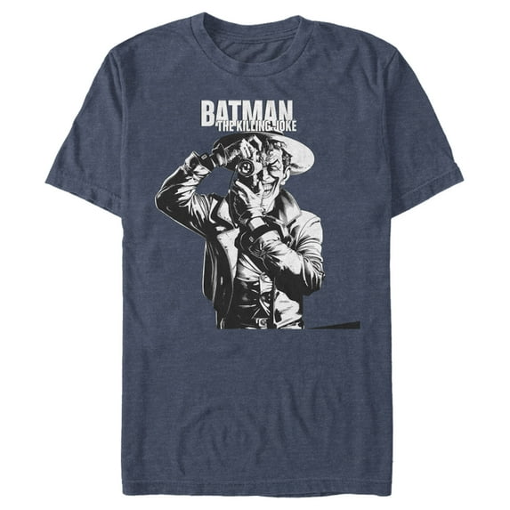 Men's Batman Joker The Killing Joke Graphic Tee Navy Blue Heather 2X Large