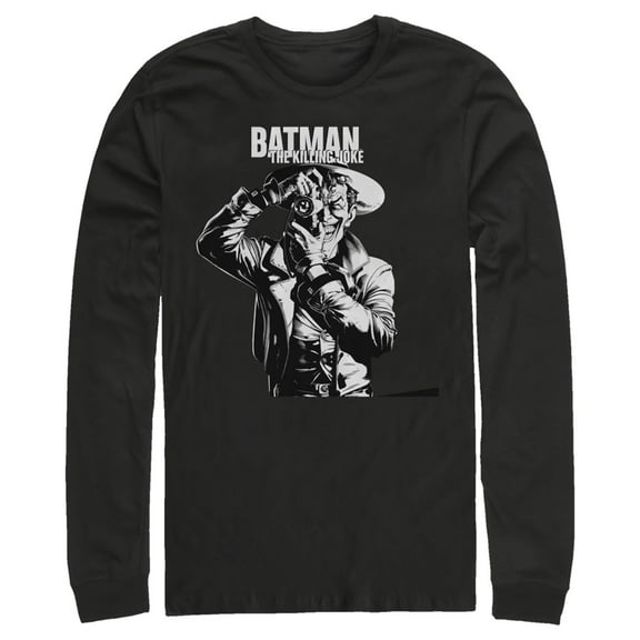 Men's Batman Joker The Killing Joke  Long Sleeve Shirt Black X Large
