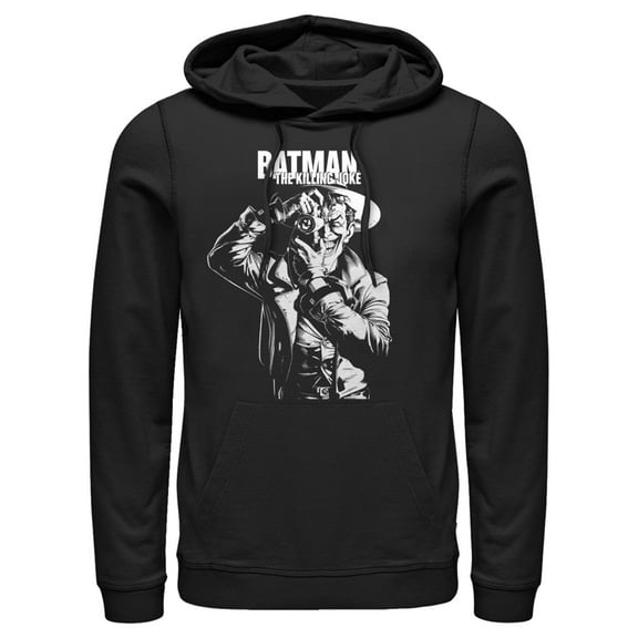 Men's Batman Joker The Killing Joke  Pull Over Hoodie Black X Large