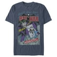 thumbnail image 1 of Men's Batman Joker Vintage Card Graphic Tee Navy Blue Heather Medium, 1 of 3