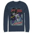 thumbnail image 1 of Men's Batman Joker Vintage Card  Long Sleeve Shirt Navy Blue Large, 1 of 3