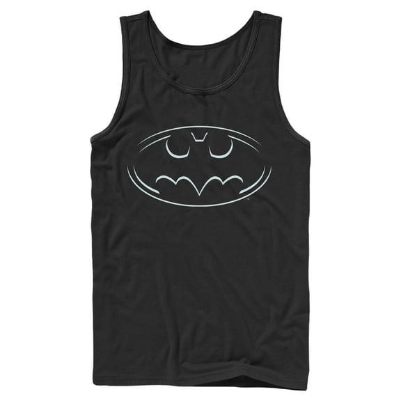 Men's Batman Lined Symbol Tank Top
