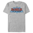 thumbnail image 1 of Men's Batman Logo Boy Wonder Robin Graphic Tee Athletic Heather 2X Large, 1 of 4