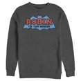 thumbnail image 1 of Men's Batman Logo Boy Wonder Robin Sweatshirt Charcoal Heather 3X Large, 1 of 3