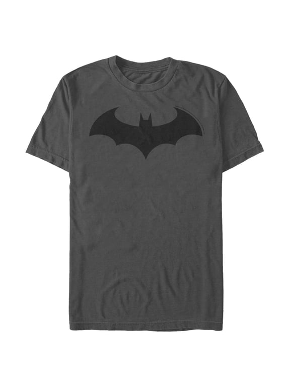 Men's Batman Logo Classic Graphic Tee Charcoal Large