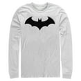 thumbnail image 1 of Men's Batman Logo Classic  Long Sleeve Shirt White Large, 1 of 3