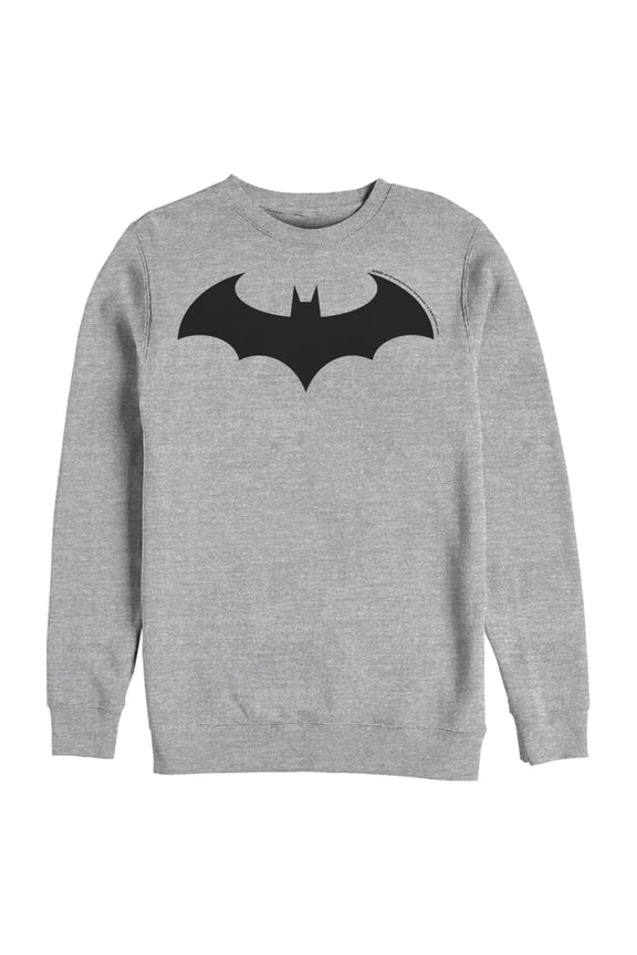 Men's Batman Logo Classic  Sweatshirt Athletic Heather Medium