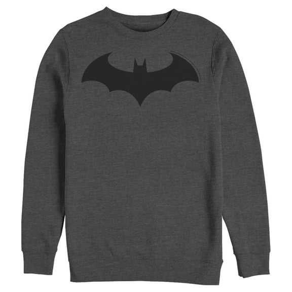 Men's Batman Logo Classic Sweatshirt Charcoal Heather Medium