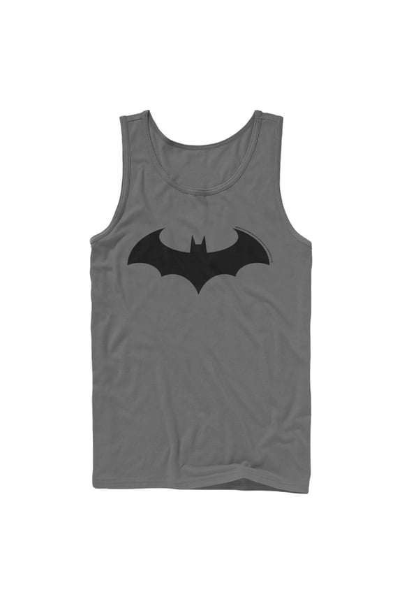 Men's Batman Logo Classic Tank Top Charcoal Small