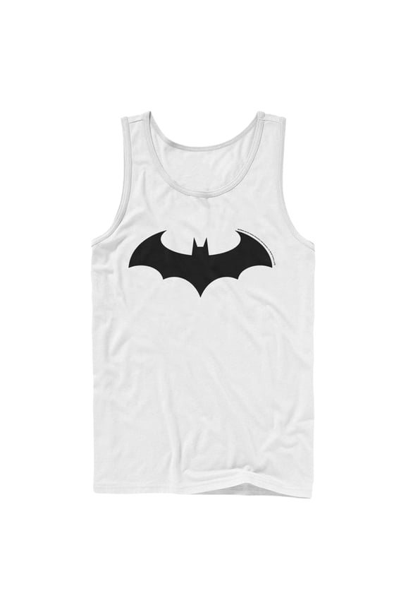 Men's Batman Logo Classic Tank Top White X Large