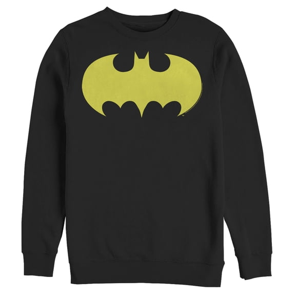 Men's Batman Logo Classic Wing Sweatshirt Black 3X Large
