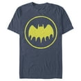 thumbnail image 1 of Men's Batman Logo Cute Cartoon  Graphic Tee Navy Blue Heather X Large, 1 of 3