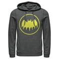 thumbnail image 1 of Men's Batman Logo Cute Cartoon  Pull Over Hoodie Charcoal Heather Large, 1 of 3
