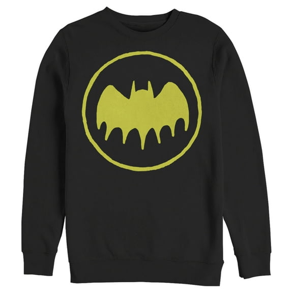 Men's Batman Logo Cute Cartoon Sweatshirt Black X Large