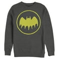 thumbnail image 1 of Men's Batman Logo Cute Cartoon Sweatshirt Charcoal Heather Large, 1 of 3