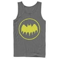 thumbnail image 1 of Men's Batman Logo Cute Cartoon Tank Top Charcoal 2X Large, 1 of 3