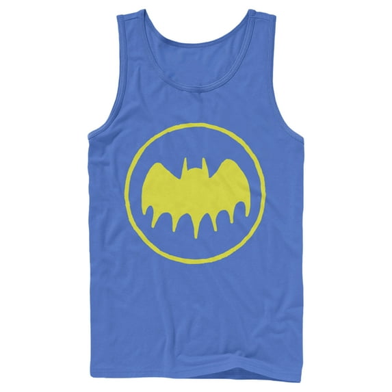 Men's Batman Logo Cute Cartoon Tank Top Royal Blue 2X Large