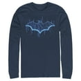 thumbnail image 1 of Men's Batman Logo Digital Wing  Long Sleeve Shirt Navy Blue X Large, 1 of 3