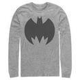 thumbnail image 1 of Men's Batman Logo Geometric  Long Sleeve Shirt Athletic Heather Large, 1 of 3