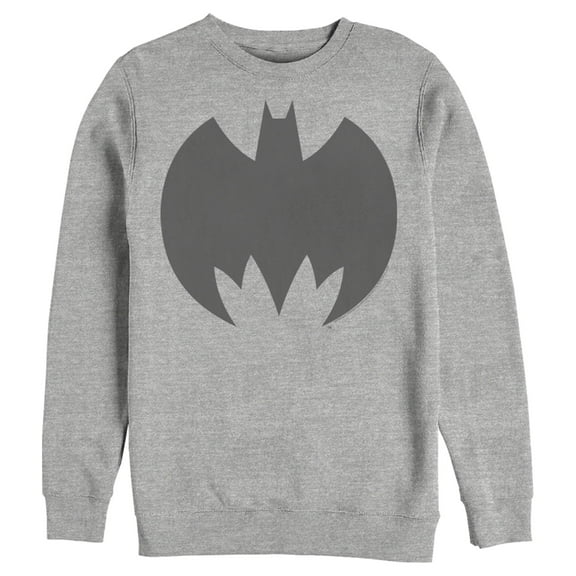 Men's Batman Logo Geometric  Sweatshirt Athletic Heather Medium