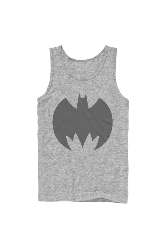 Men's Batman Logo Geometric Tank Top Athletic Heather Large