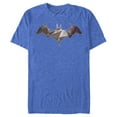 thumbnail image 1 of Men's Batman Logo Geometric Wing Graphic Tee Royal Blue Heather 3X Large, 1 of 4