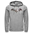 thumbnail image 1 of Men's Batman Logo Geometric Wing Pull Over Hoodie Athletic Heather X Large, 1 of 3