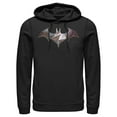 thumbnail image 1 of Men's Batman Logo Geometric Wing  Pull Over Hoodie Black 3X Large, 1 of 3
