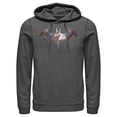 thumbnail image 1 of Men's Batman Logo Geometric Wing Pull Over Hoodie Charcoal Heather X Large, 1 of 3