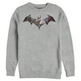 thumbnail image 1 of Men's Batman Logo Geometric Wing  Sweatshirt Athletic Heather 3X Large, 1 of 3