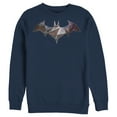 thumbnail image 1 of Men's Batman Logo Geometric Wing  Sweatshirt Navy Blue Small, 1 of 3