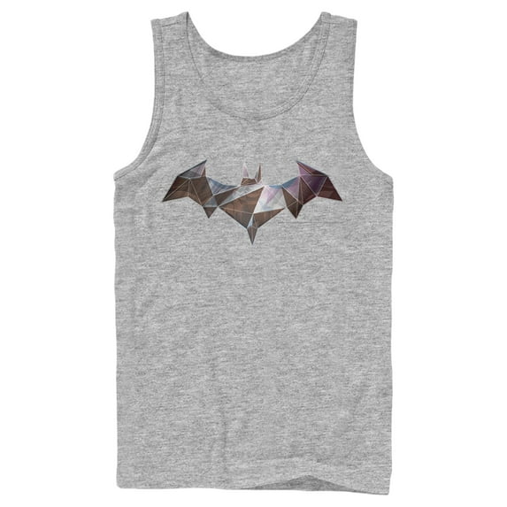 Men's Batman Logo Geometric Wing Tank Top Athletic Heather Large