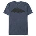 thumbnail image 1 of Men's Batman Logo Hidden Wing  Graphic Tee Navy Blue Heather Small, 1 of 3