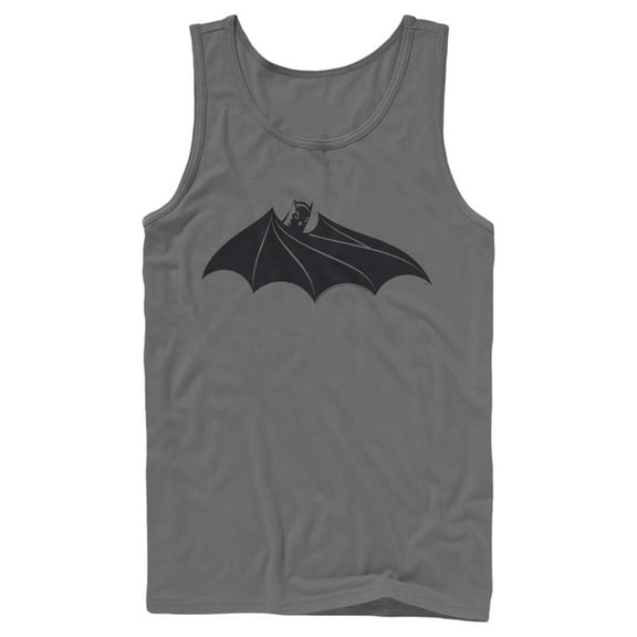 Men's Batman Logo Hidden Wing Tank Top Charcoal 2X Large
